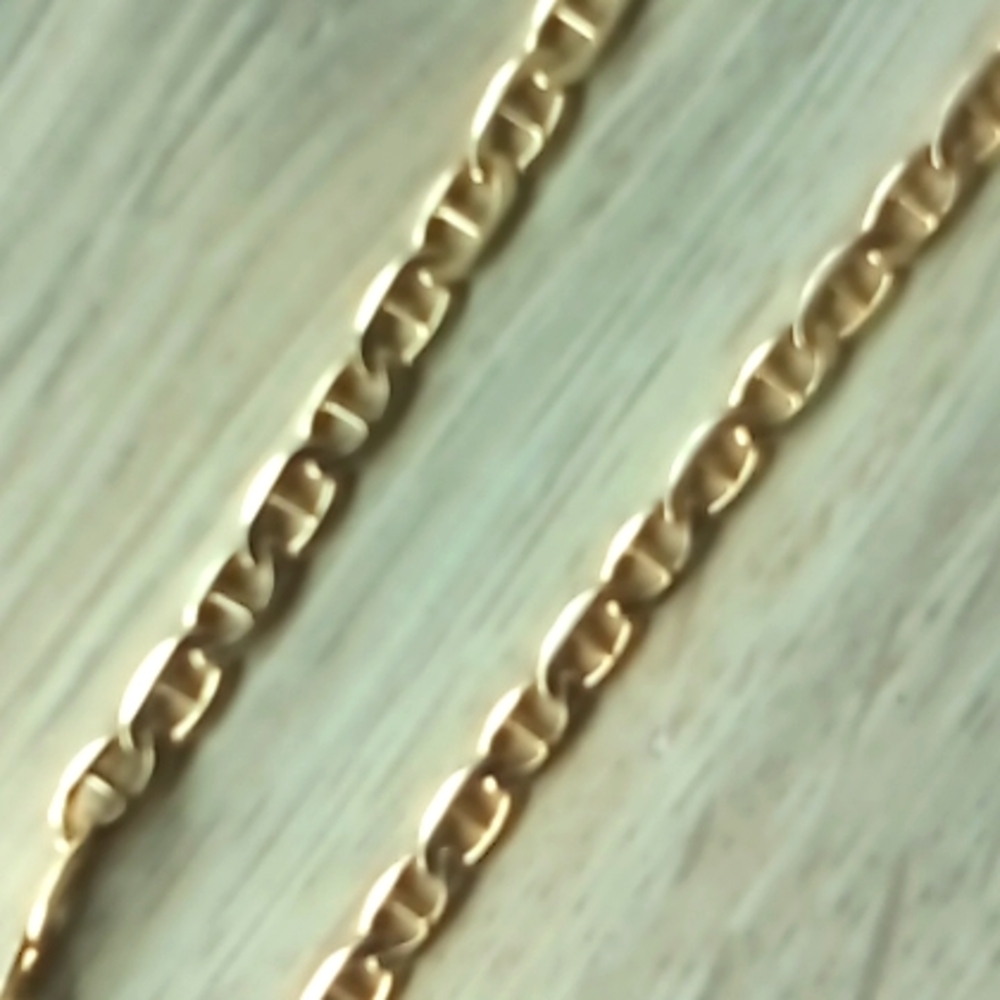 22in. 14kt real gold, 18.5 grams